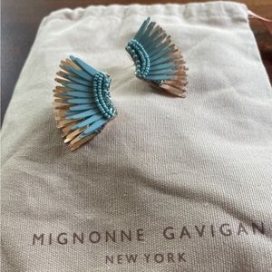 Mignonne Gavigan Mini Madeline’s earring’s Turquoise and Rose Gold